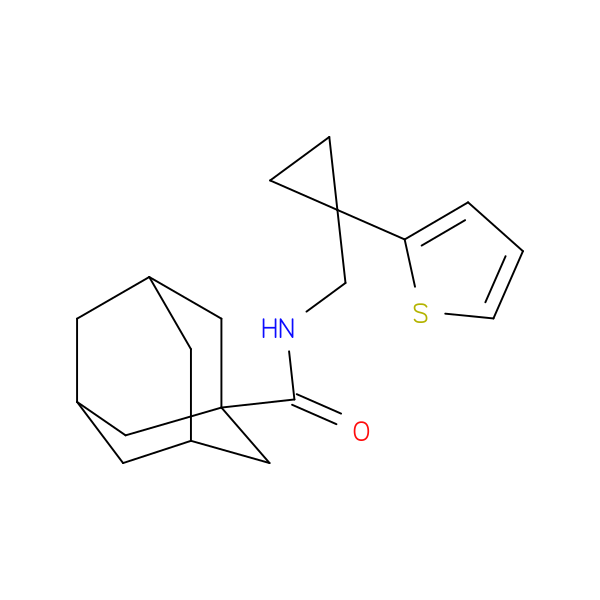 N-{[1-(thiophen-2-yl)cyclopropyl]methyl}adamantane-1-carboxamide