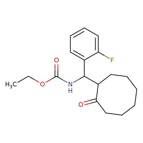 ethyl N-[(2-fluorophenyl)(2-oxocyclooctyl)methyl]carbamate