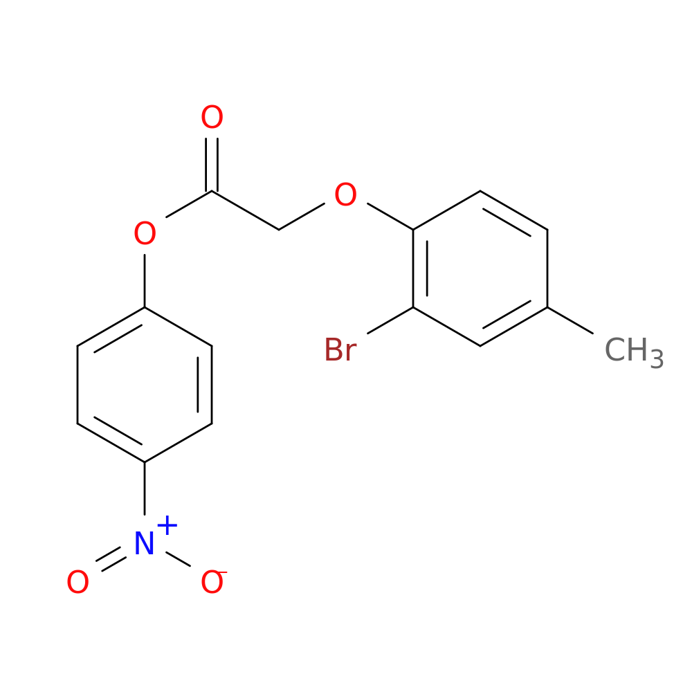 4-nitrophenyl (2-bromo-4-methylphenoxy)acetate