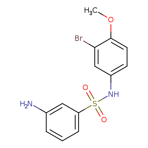 3-amino-N-(3-bromo-4-methoxyphenyl)benzene-1-sulfonamide