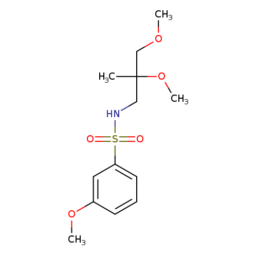N-(2,3-dimethoxy-2-methylpropyl)-3-methoxybenzene-1-sulfonamide