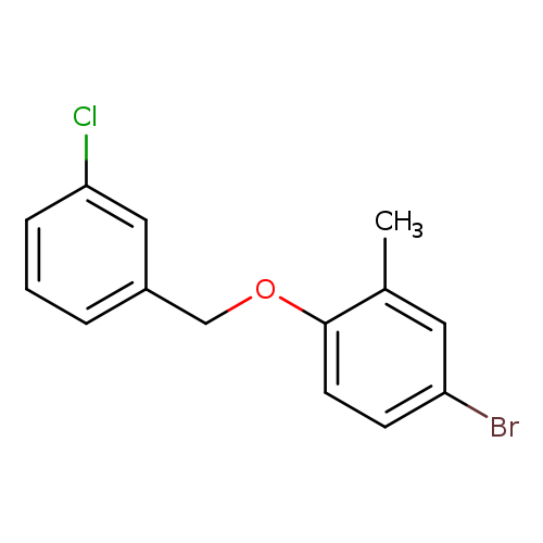 4-bromo-1-[(3-chlorophenyl)methoxy]-2-methylbenzene
