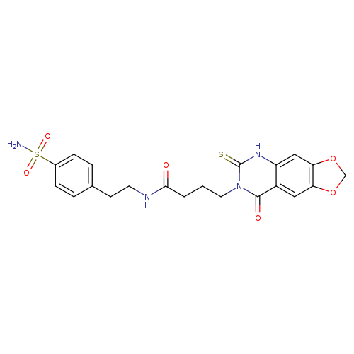 4-{8-oxo-6-sulfanylidene-2H,5H,6H,7H,8H-[1,3]dioxolo[4,5-g]quinazolin-7-yl}-N-[2-(4-sulfamoylphenyl)ethyl]butanamide