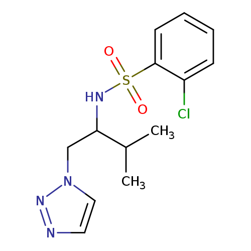 2-chloro-N-[3-methyl-1-(1H-1,2,3-triazol-1-yl)butan-2-yl]benzene-1-sulfonamide