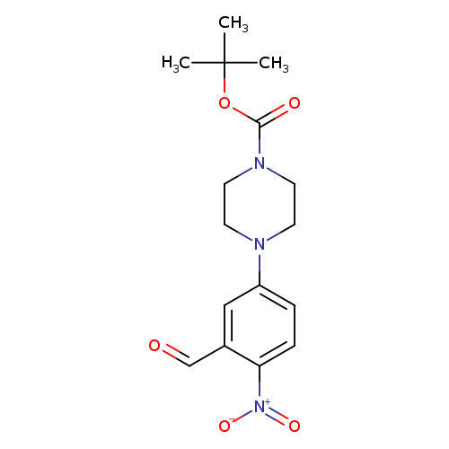 tert-butyl 4-(3-formyl-4-nitrophenyl)piperazine-1-carboxylate