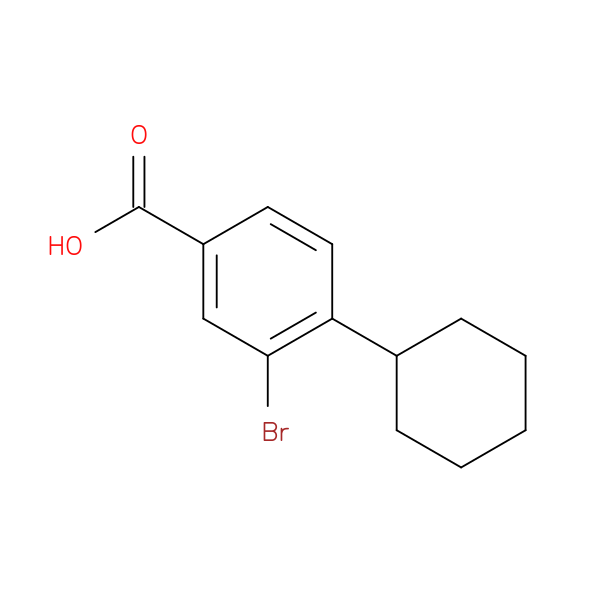 3-Bromo-4-cyclohexylbenzoic acid