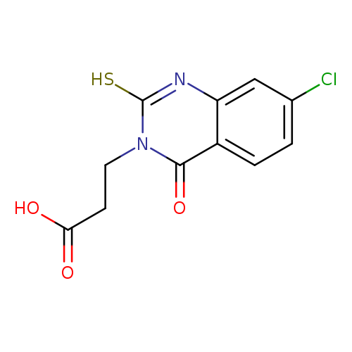 3-(7-chloro-4-oxo-2-sulfanyl-3,4-dihydroquinazolin-3-yl)propanoic acid