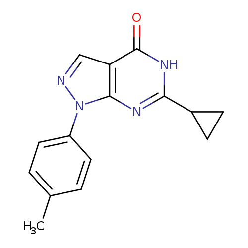 6-CYCLOPROPYL-1-(4-METHYLPHENYL)-1,5-DIHYDRO-4H-PYRAZOLO[3,4-D]PYRIMIDIN-+