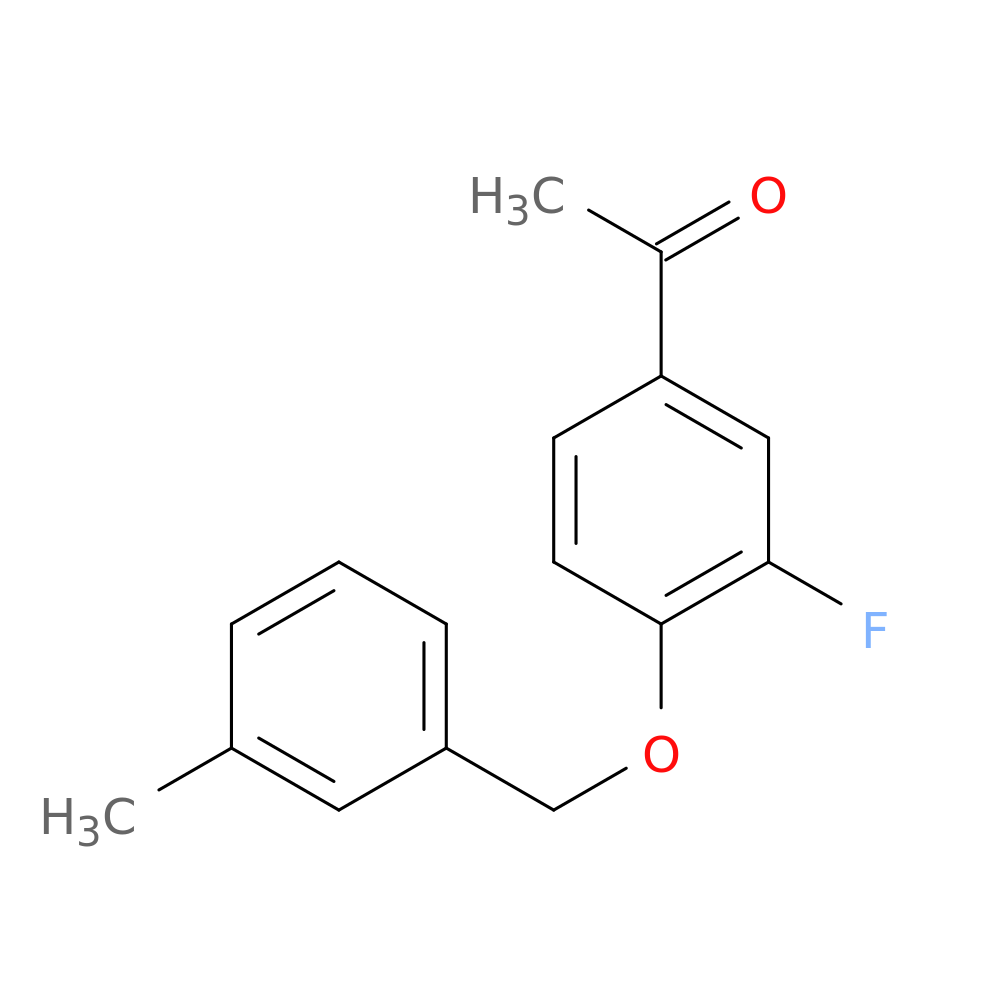 1-(3-Fluoro-4-[(3-methylbenzyl)oxy]phenyl)-1-ethanone