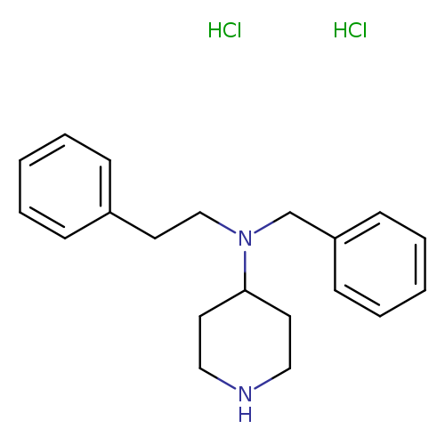 N-benzyl-N-(2-phenylethyl)-4-piperidinamine dihydrochloride