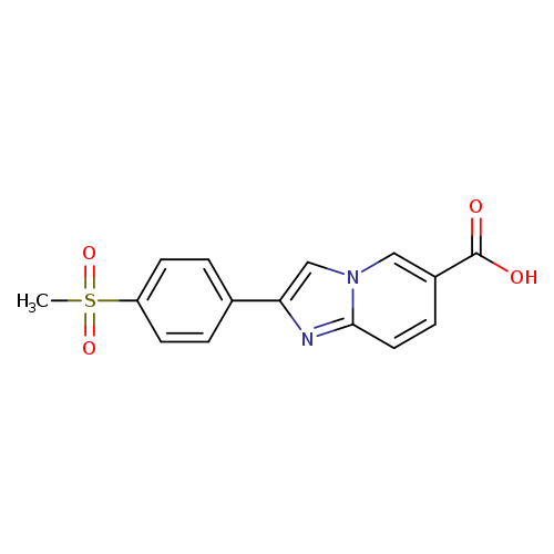 2-(4-methanesulfonylphenyl)imidazo[1,2-a]pyridine-6-carboxylic acid
