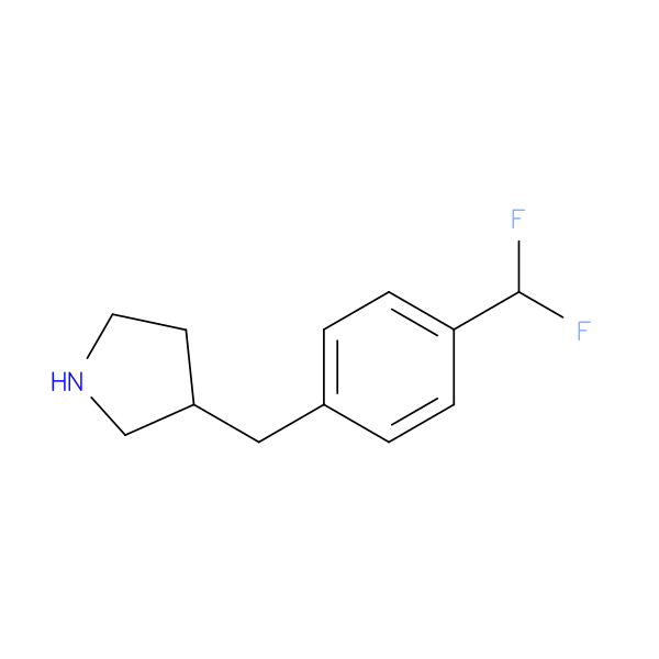 3-{[4-(difluoromethyl)phenyl]methyl}pyrrolidine