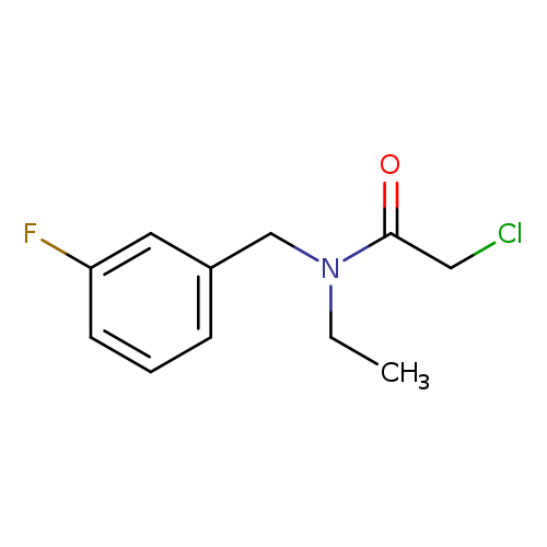 2-chloro-N-ethyl-N-[(3-fluorophenyl)methyl]acetamide