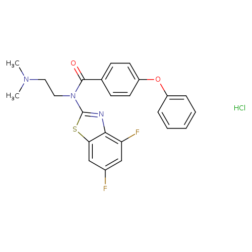 N-(4,6-difluoro-1,3-benzothiazol-2-yl)-N-[2-(dimethylamino)ethyl]-4-phenoxybenzamide hydrochloride