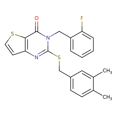 2-{[(3,4-dimethylphenyl)methyl]sulfanyl}-3-[(2-fluorophenyl)methyl]-3H,4H-thieno[3,2-d]pyrimidin-4-one