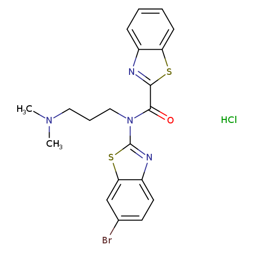 N-(6-bromo-1,3-benzothiazol-2-yl)-N-[3-(dimethylamino)propyl]-1,3-benzothiazole-2-carboxamide hydrochloride