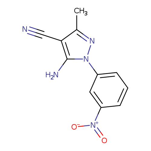 5-Amino-4-cyano-3-methyl-1-(3-nitrophenyl)pyrazole
