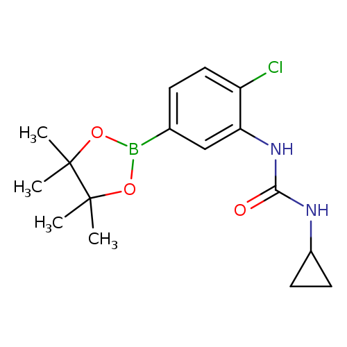 1-[2-chloro-5-(tetramethyl-1,3,2-dioxaborolan-2-yl)phenyl]-3-cyclopropylurea