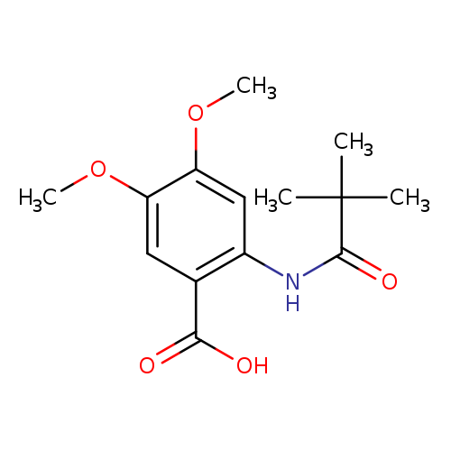 2-[(2,2-Dimethylpropanoyl)amino]-4,5-dimethoxybenzoic acid