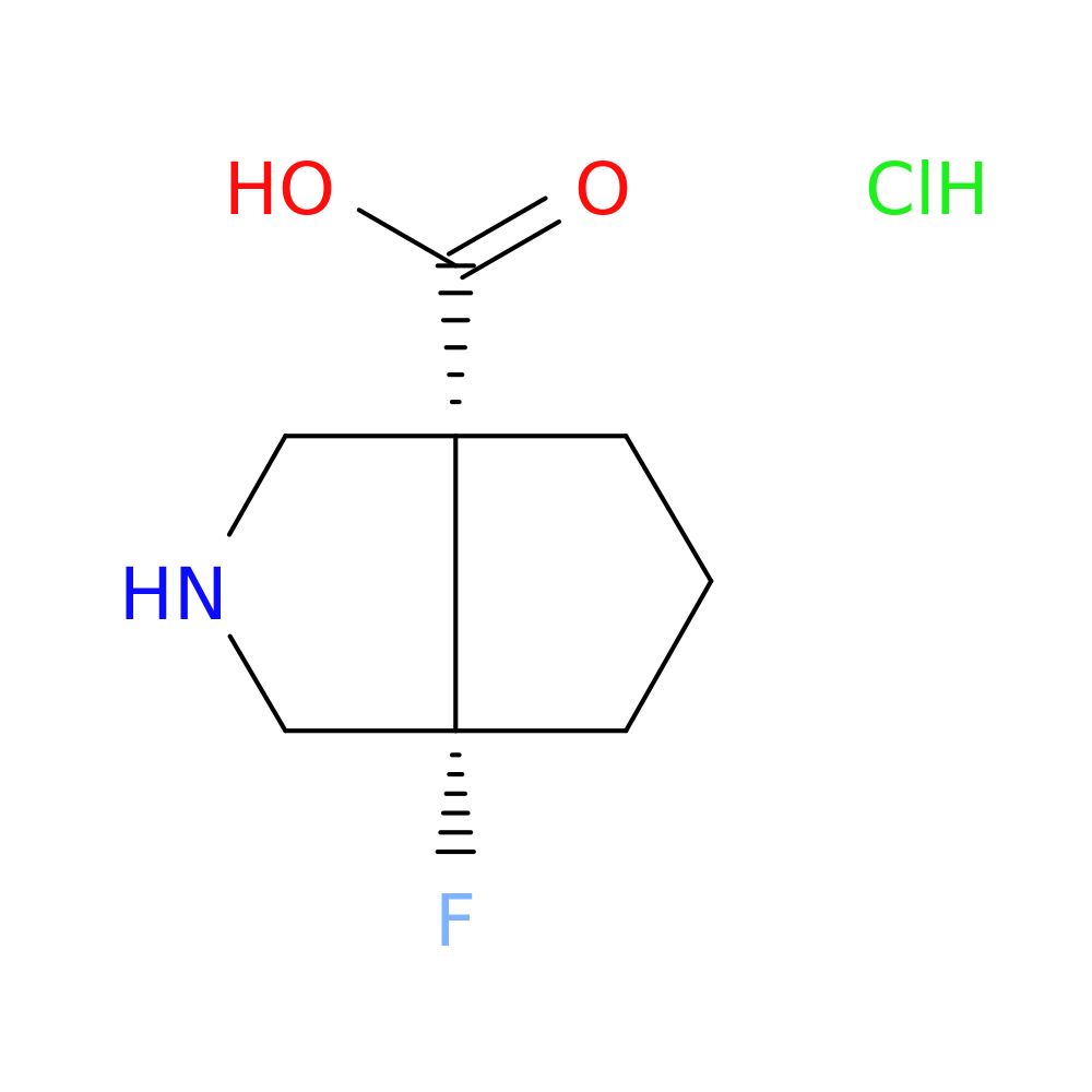 rac-(3aR,6aS)-6a-fluoro-octahydrocyclopenta[c]pyrrole-3a-carboxylic acid hydrochloride