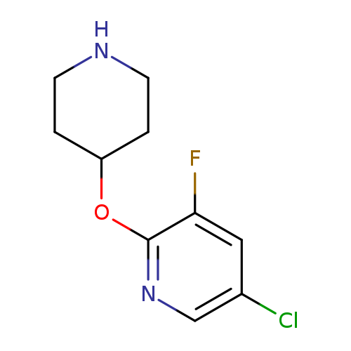 5-Chloro-3-fluoro-2-(piperidin-4-yloxy)pyridine