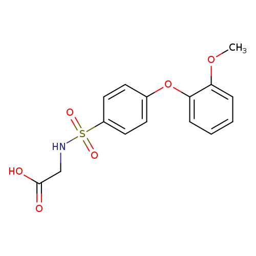 ((4-(2-Methoxyphenoxy)phenyl)sulfonyl)glycine