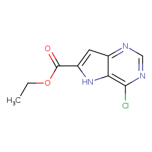 5H-Pyrrolo[3,2-d]pyrimidine-6-carboxylic acid, 4-chloro-, ethyl ester