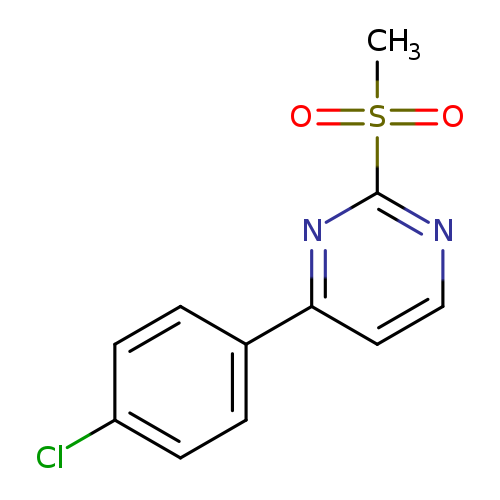 4-(4-Chlorophenyl)-2-(methylsulfonyl)pyrimidine
