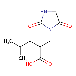 2-[(2,5-dioxoimidazolidin-1-yl)methyl]-4-methylpentanoic acid