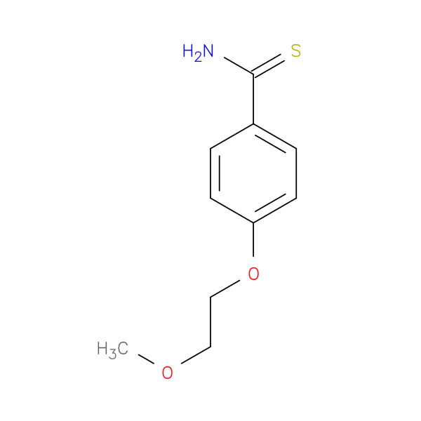 4-(2-methoxyethoxy)benzene-1-carbothioamide