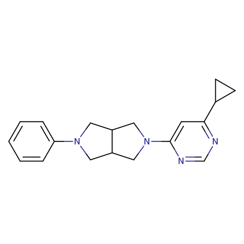 4-cyclopropyl-6-{5-phenyl-octahydropyrrolo[3,4-c]pyrrol-2-yl}pyrimidine