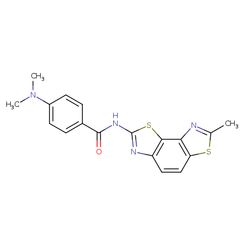 4-(dimethylamino)-N-{11-methyl-3,10-dithia-5,12-diazatricyclo[7.3.0.0^{2,6}]dodeca-1(9),2(6),4,7,11-pentaen-4-yl}benzamide