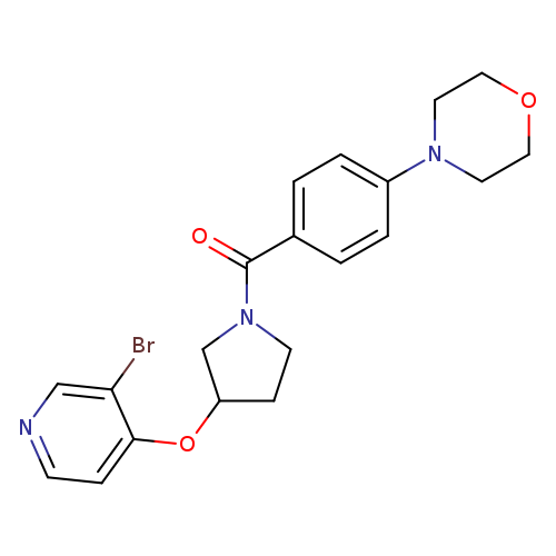 4-(4-{3-[(3-bromopyridin-4-yl)oxy]pyrrolidine-1-carbonyl}phenyl)morpholine