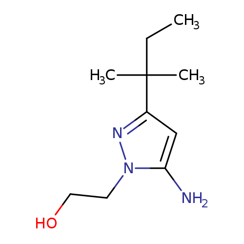 2-[5-Amino-3-(2-methylbutan-2-yl)-1h-pyrazol-1-yl]ethan-1-ol