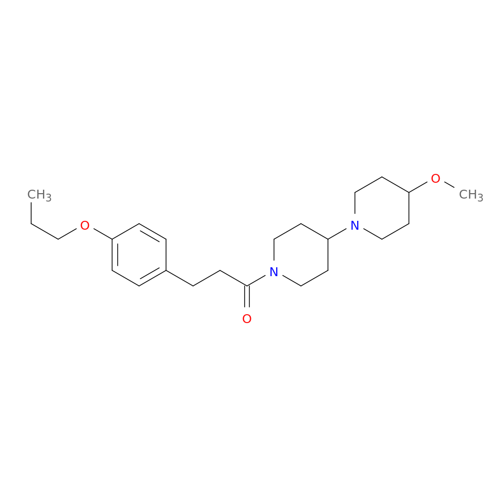 1-{4-methoxy-[1,4'-bipiperidine]-1'-yl}-3-(4-propoxyphenyl)propan-1-one