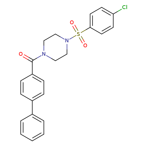 1-([1,1'-biphenyl]-4-ylcarbonyl)-4-[(4-chlorophenyl)sulfonyl]piperazine