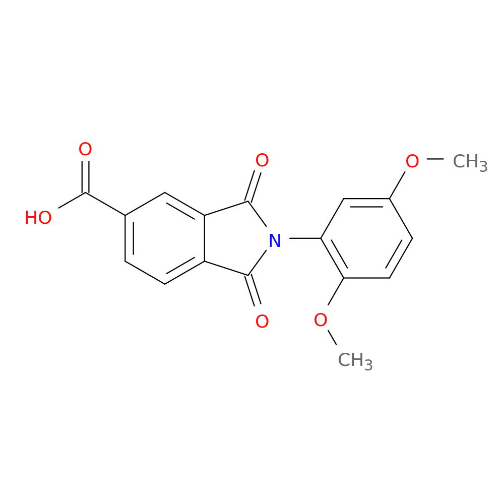 2-(2,5-Dimethoxyphenyl)-1,3-dioxoisoindoline-5-carboxylic acid