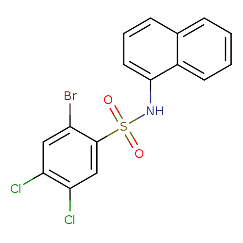 2-bromo-4,5-dichloro-N-(naphthalen-1-yl)benzene-1-sulfonamide