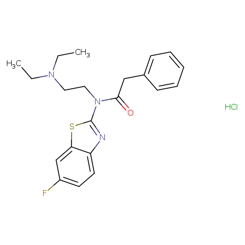 N-[2-(diethylamino)ethyl]-N-(6-fluoro-1,3-benzothiazol-2-yl)-2-phenylacetamide hydrochloride