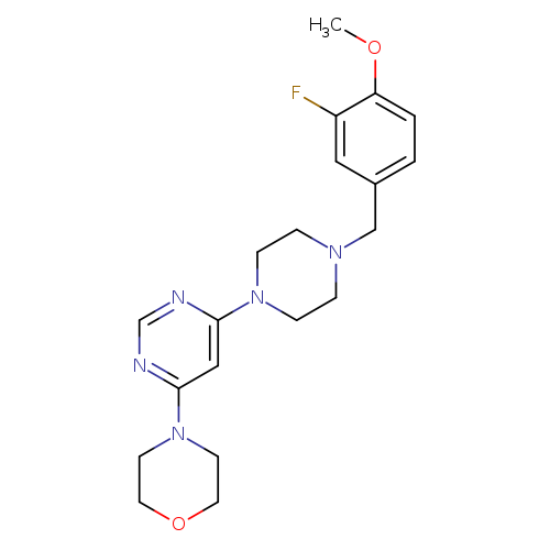 4-(6-{4-[(3-fluoro-4-methoxyphenyl)methyl]piperazin-1-yl}pyrimidin-4-yl)morpholine