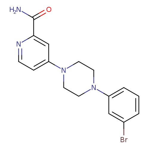 4-[4-(3-bromophenyl)piperazin-1-yl]pyridine-2-carboxamide