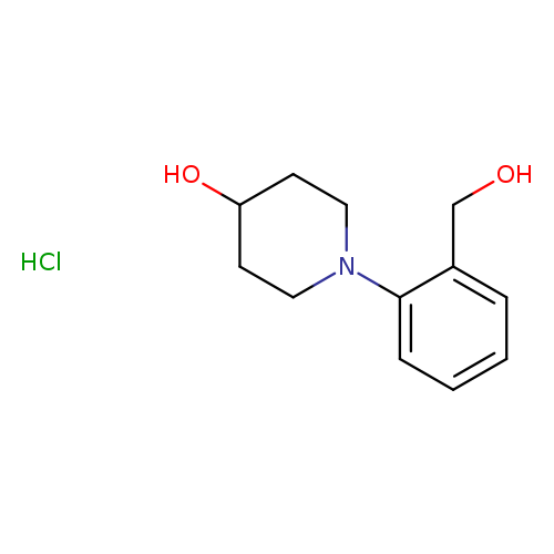 1-(2-Hydroxymethylphenyl)piperidin-4-ol, HCl