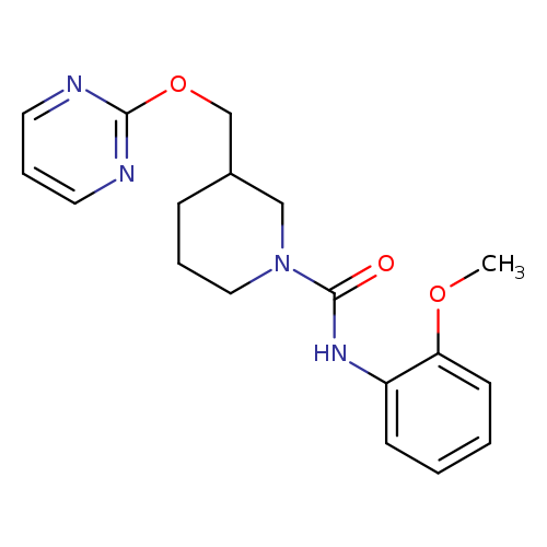 N-(2-methoxyphenyl)-3-[(pyrimidin-2-yloxy)methyl]piperidine-1-carboxamide