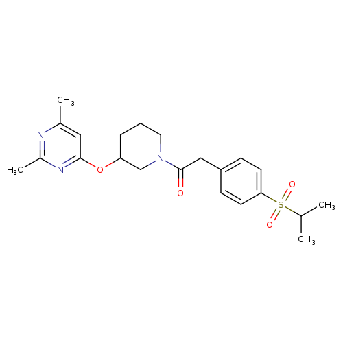 1-{3-[(2,6-dimethylpyrimidin-4-yl)oxy]piperidin-1-yl}-2-[4-(propane-2-sulfonyl)phenyl]ethan-1-one