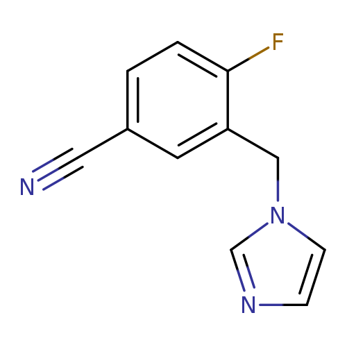 4-fluoro-3-[(1H-imidazol-1-yl)methyl]benzonitrile