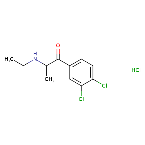 1-(3,4-dichlorophenyl)-2-(ethylamino)-1-propanone, monohydrochloride