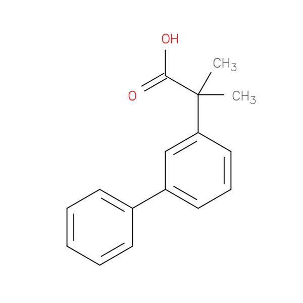 2-methyl-2-(3-phenylphenyl)propanoic acid