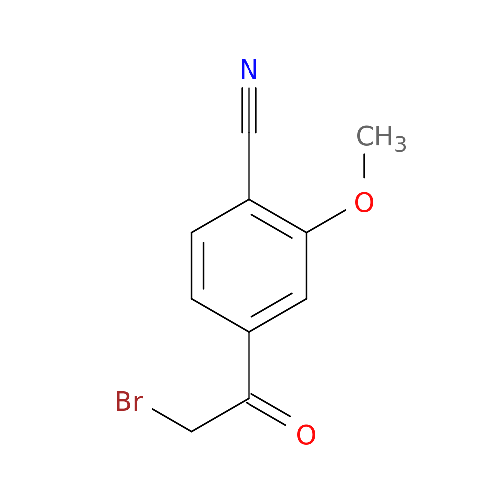 4-(2-bromoacetyl)-2-methoxybenzonitrile