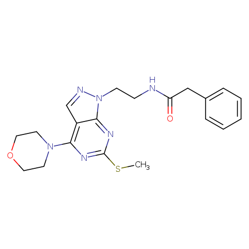 N-{2-[6-(methylsulfanyl)-4-(morpholin-4-yl)-1H-pyrazolo[3,4-d]pyrimidin-1-yl]ethyl}-2-phenylacetamide