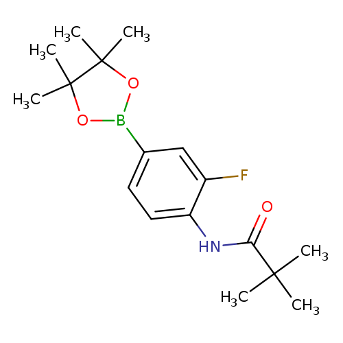 N-[2-fluoro-4-(tetramethyl-1,3,2-dioxaborolan-2-yl)phenyl]-2,2-dimethylpropanamide